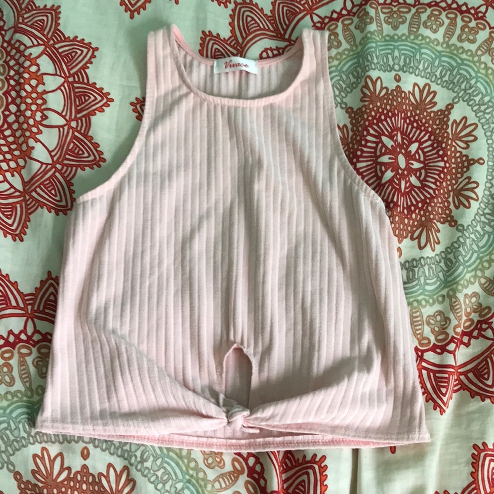 Light pink crop top
